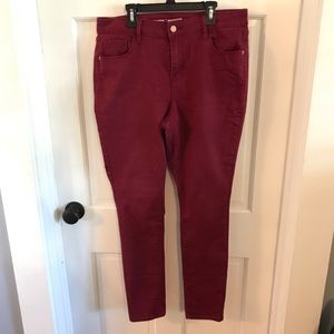 Old Navy Maroon Skinny Jeans